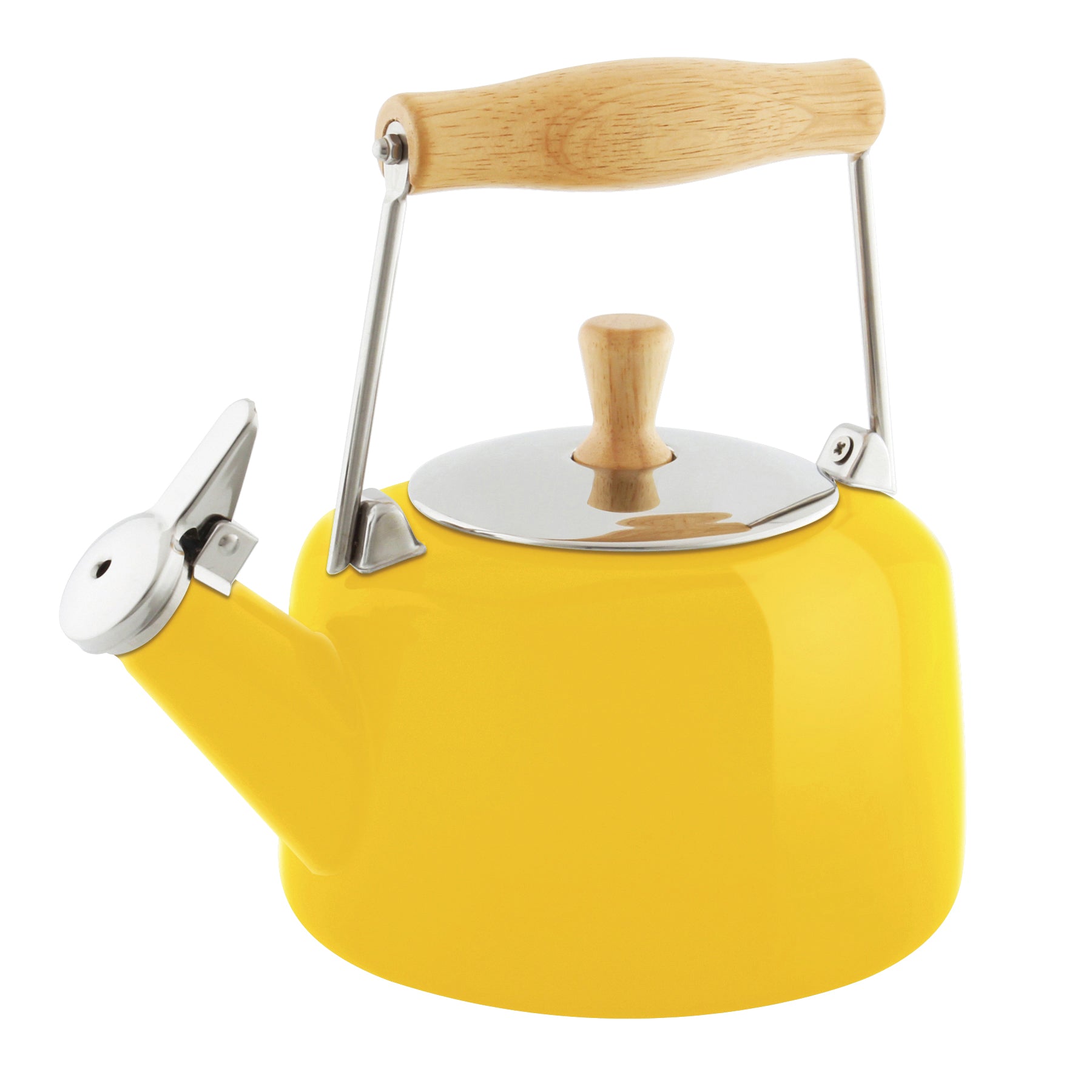 37-SVENWD2YC Enamel-on-Steel Sven Teakettle 1.4 Quarts in yellow