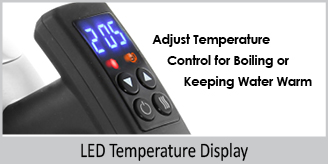ergonomic stay cool handle large and easy to read water level window