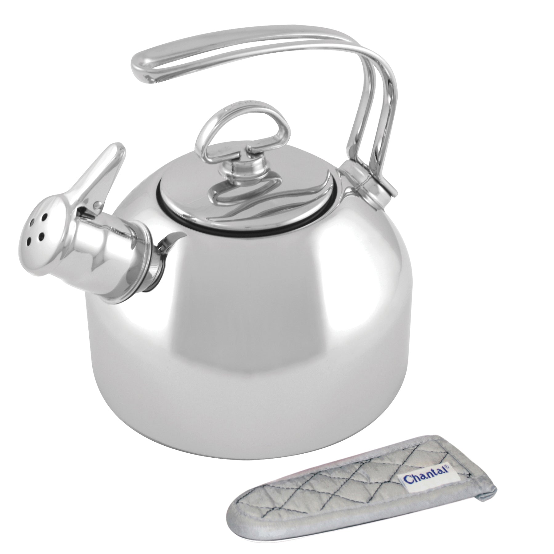 SL37-19withMitt stainless steel classic tea kettle with handle mitt