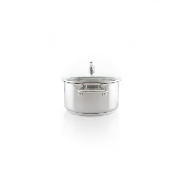 Spinning image of 3.5 qt induction 21 stainless steel saucepan