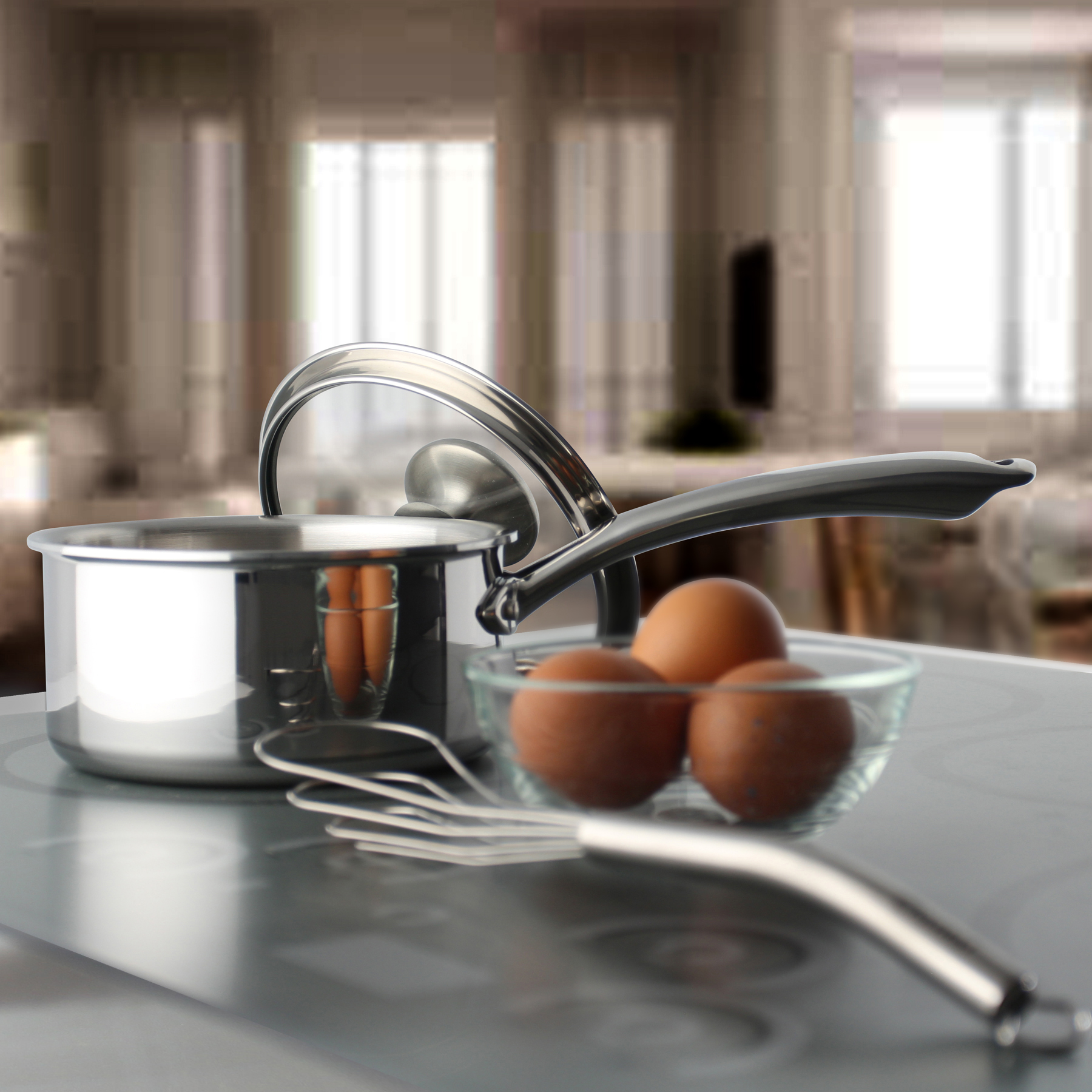 Chantal's top of the line!  This world-class cookware features bonded, multi-ply, construction that transfers heat easily and efficiently