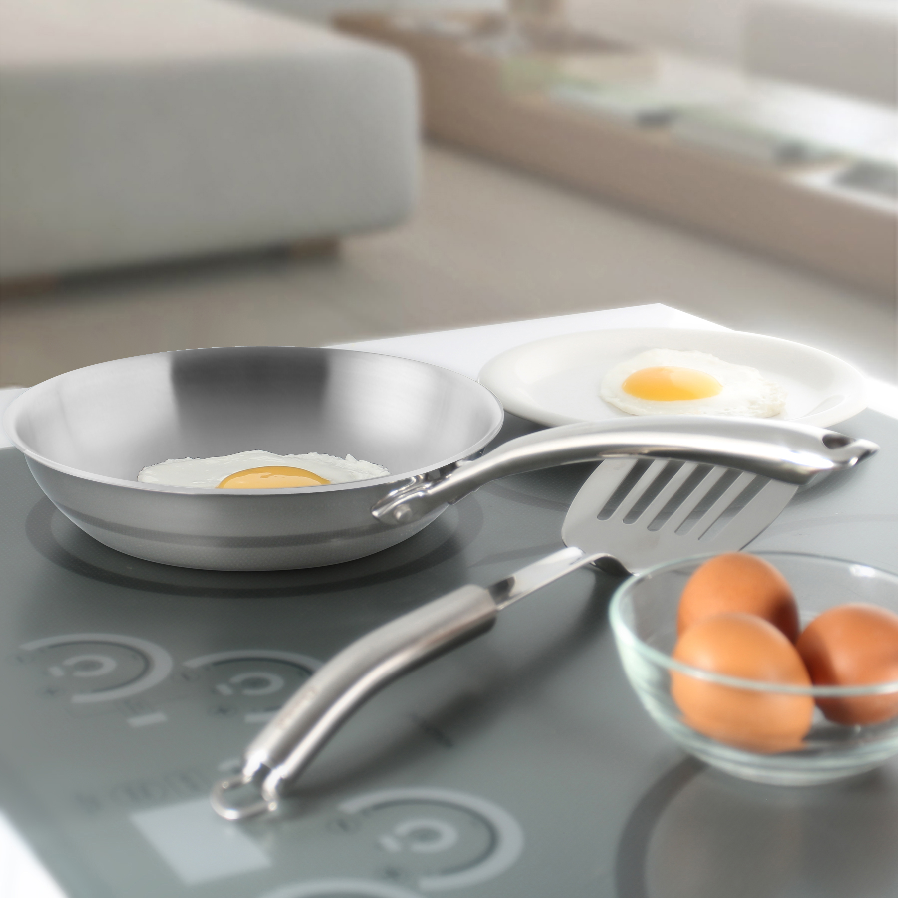 this 8 inch 3 clad pan will heat up rapidly and respond immediately when you adjust the temperature on your stove